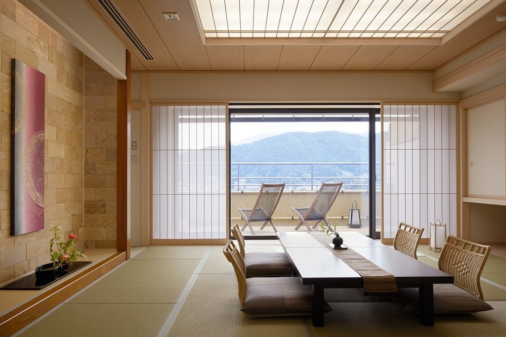 Fujikawaguchiko Onsen Konanso Hotel Kültér fotó A traditional Japanese room