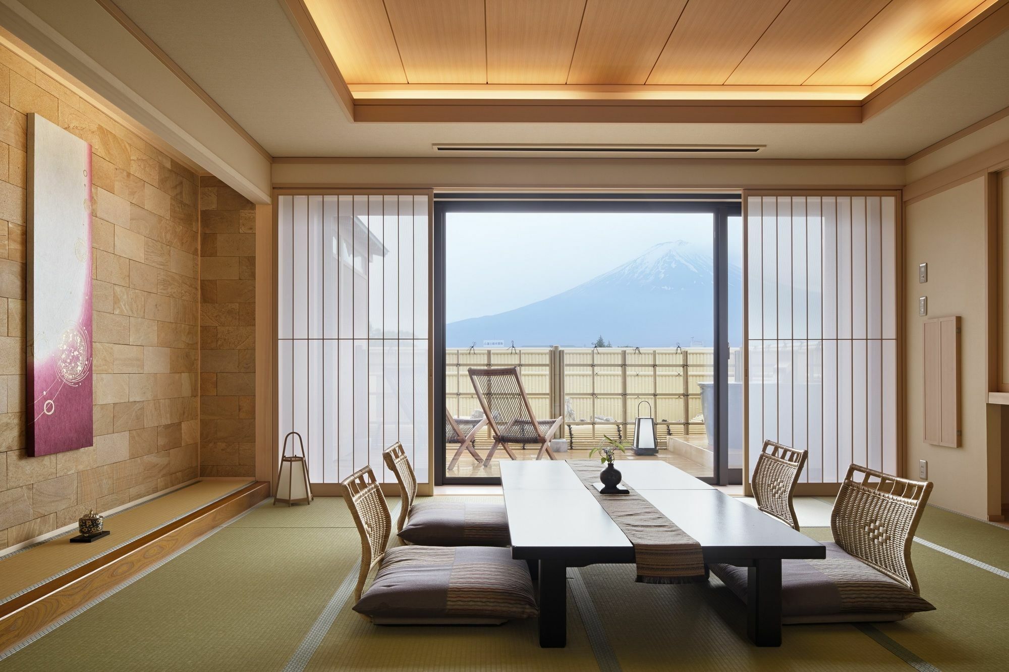 Fujikawaguchiko Onsen Konanso Hotel Kültér fotó A traditional Japanese room